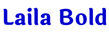 Laila Bold font